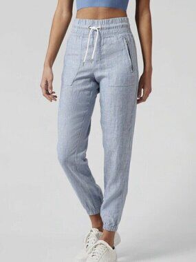 Athleta Cabo Linen Jogger pant size 2